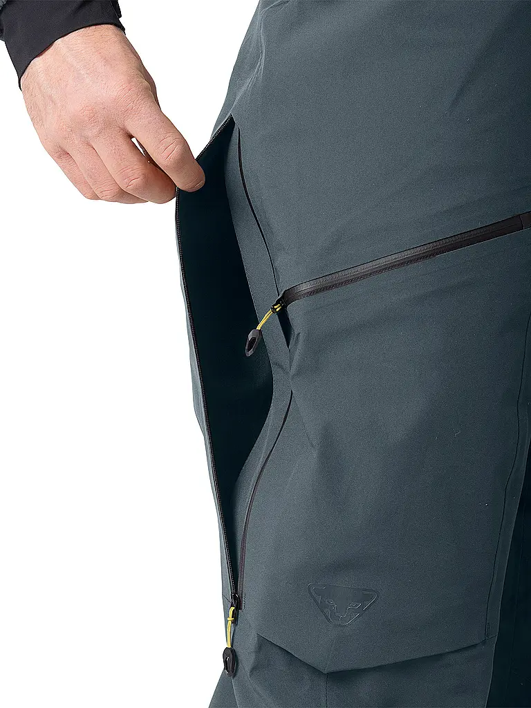 DYNAFIT | Pantalón de esquí de travesía Tigard 3L Stretch con tirantes para hombre | Petróleo