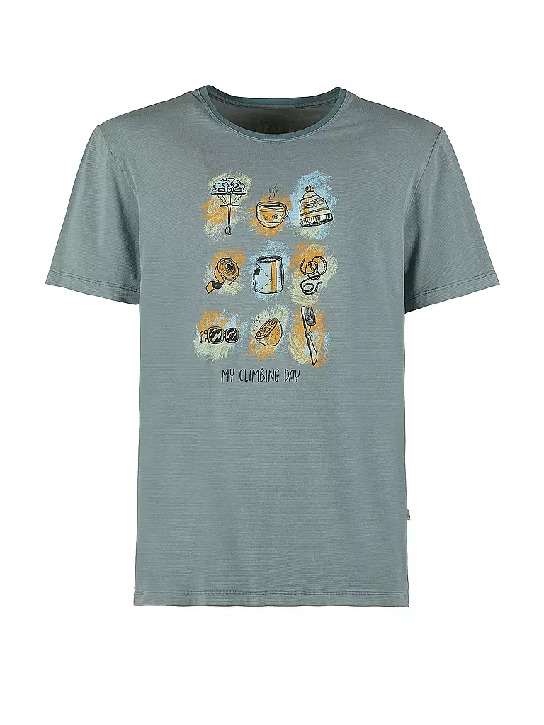 E9 |  Herren Klettershirt Things  | Verde oscuro