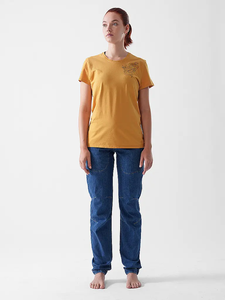 E9 | Camiseta de escalada Mush para mujer | Mostaza