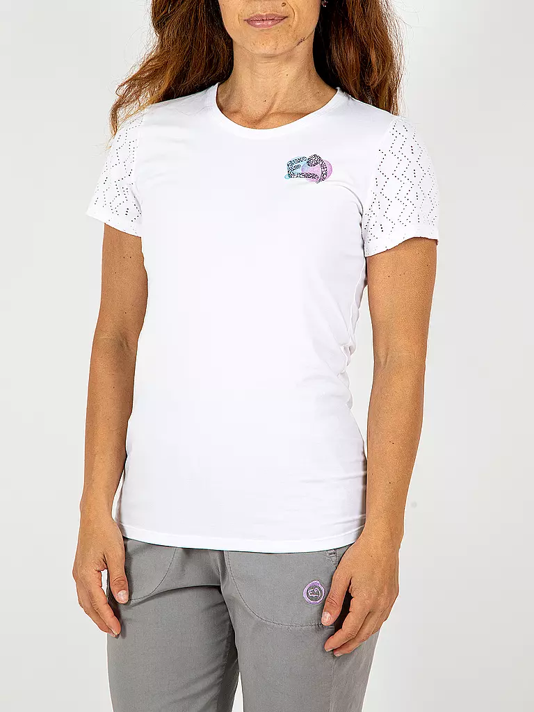 E9 | Camiseta de escalada para mujer Light Ball | Blanco