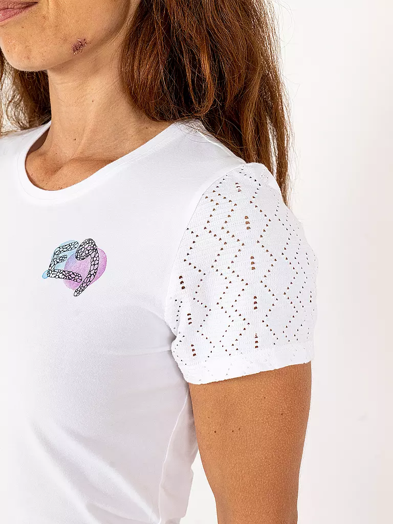 E9 | Camiseta de escalada para mujer Light Ball | Blanco