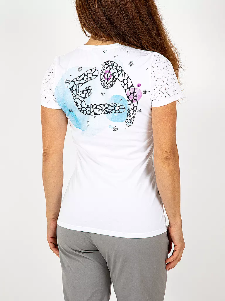 E9 | Camiseta de escalada para mujer Light Ball | Blanco