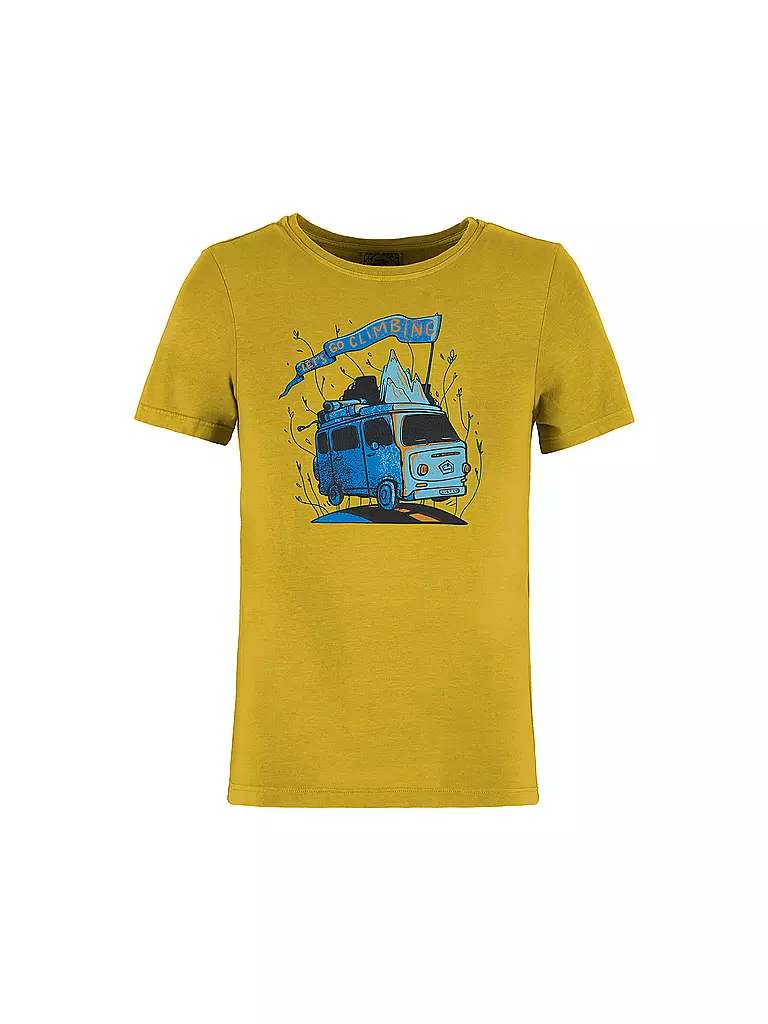 E9 | Camiseta de escalada para niños B-Furgo Bus | Oro