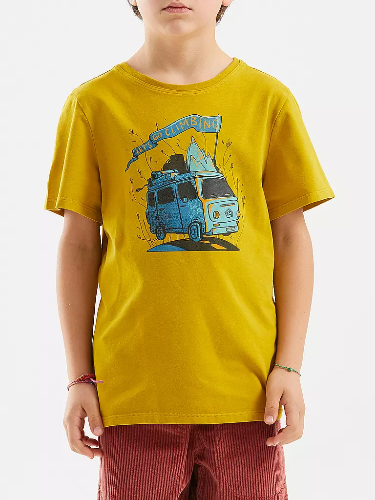 E9 | Camiseta de escalada para niños B-Furgo Bus | Oro