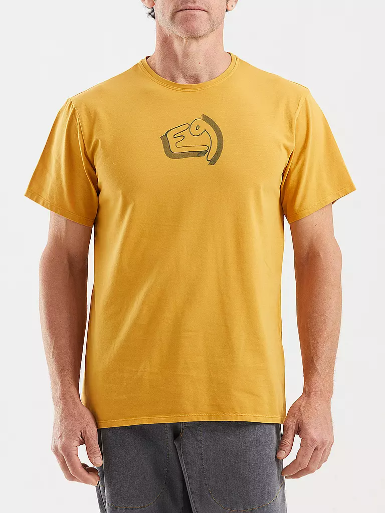E9 | Camiseta de escalada Pare para hombre | Mostaza