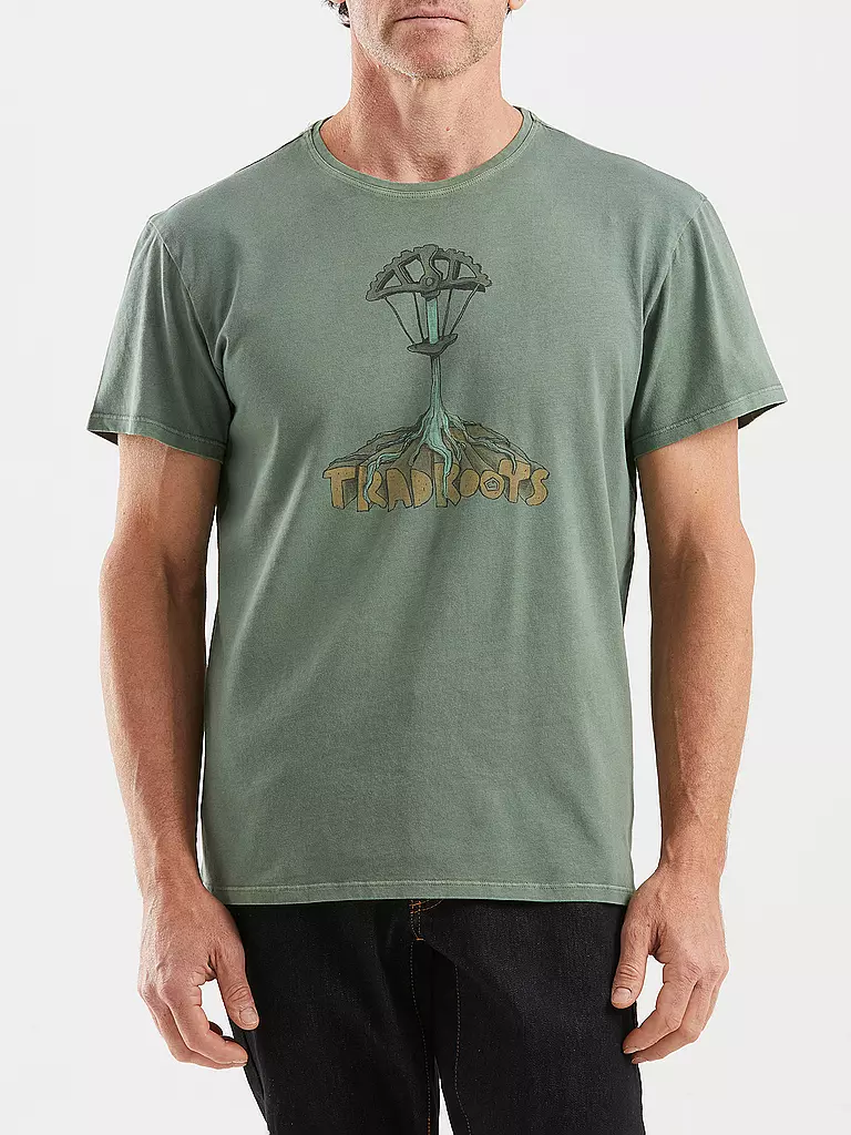 E9 | Camiseta de escalada Roots para hombre | Verde claro