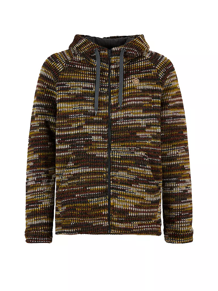 E9 | Chaqueta polar para hombre Happy Woolmix con capucha | Marrón