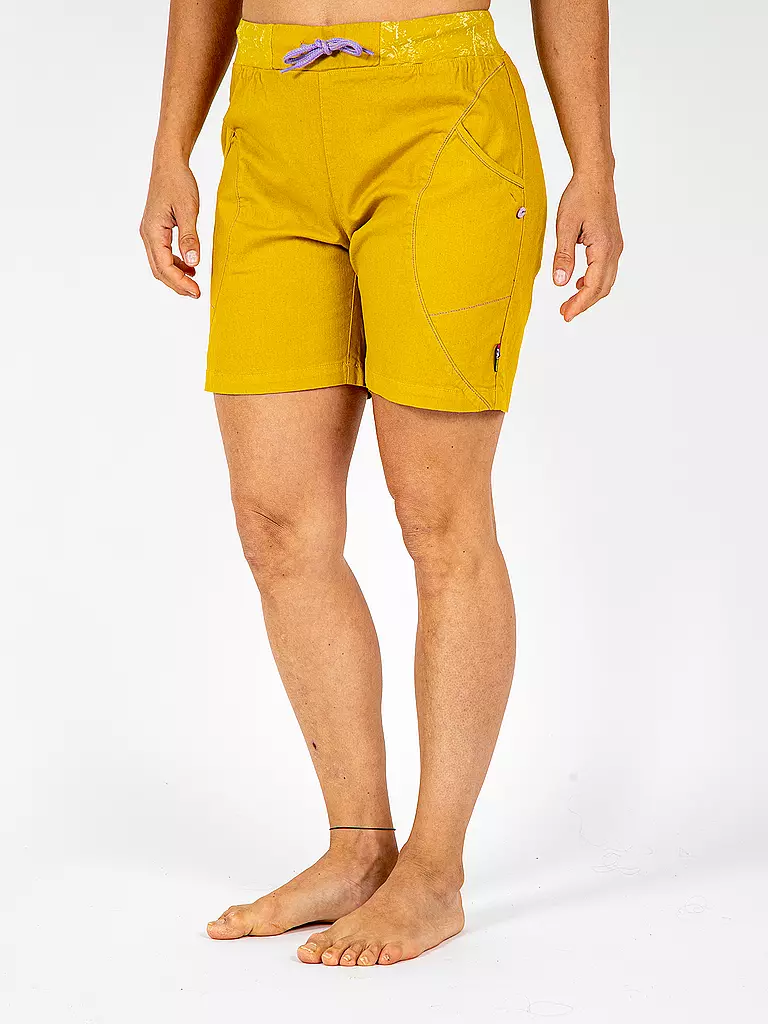 E9 | Damen Klettershort Wendy | Mostaza