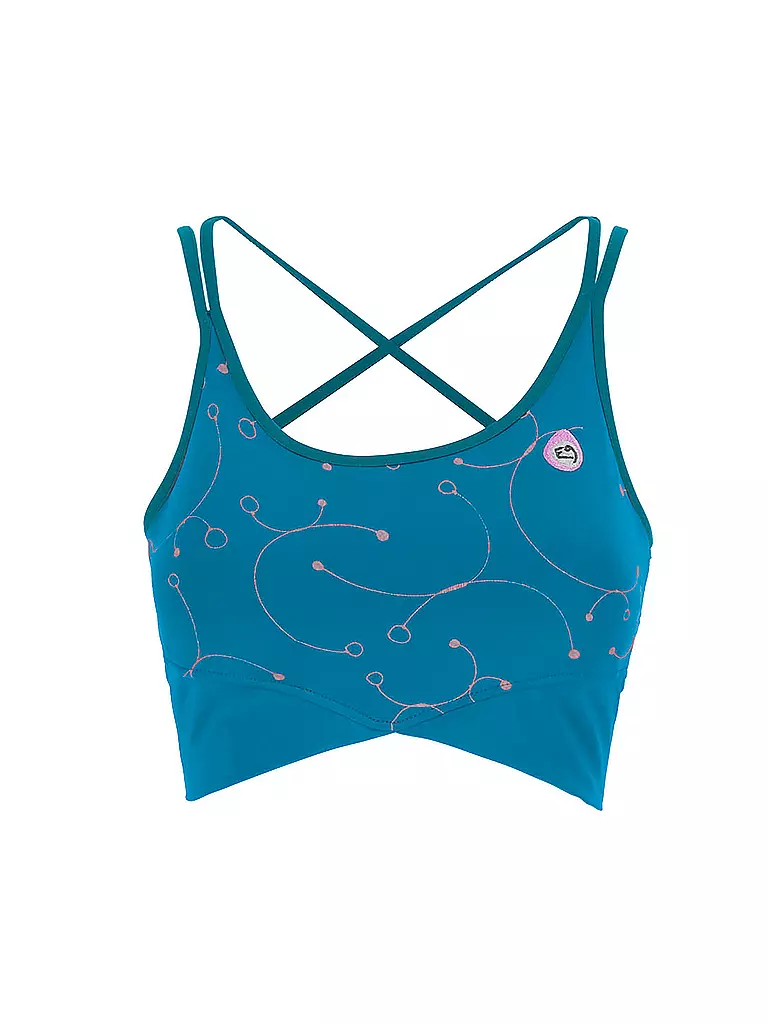 E9 | Damen Klettertank - Bustier Grilli | Azul oscuro