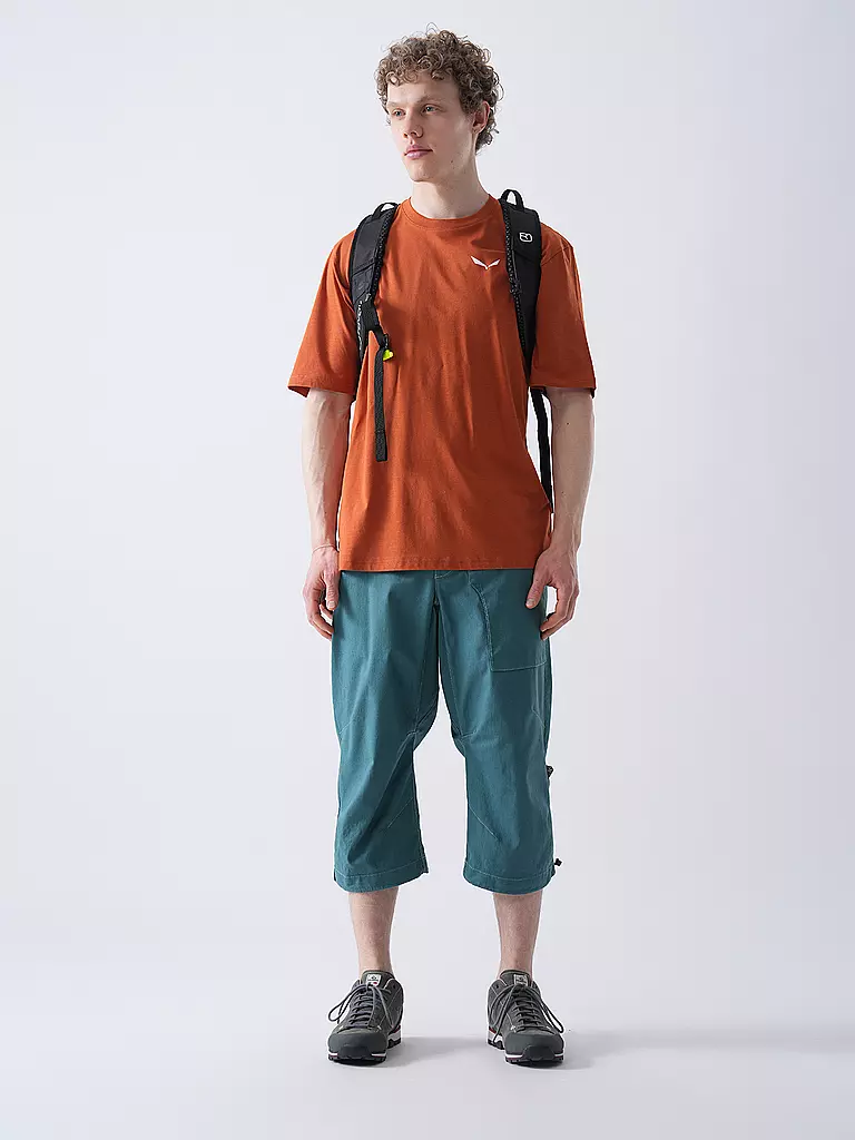 E9 | Pantalón corto de escalada para hombre Fuoco Flax 3/4 | Petróleo