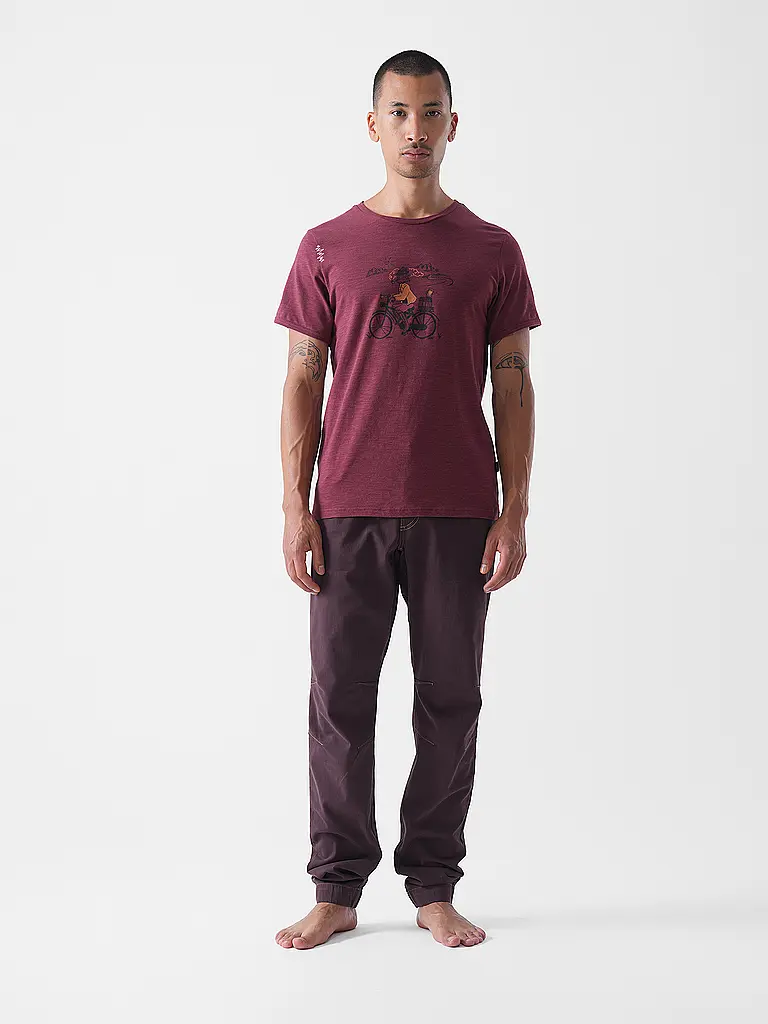E9 | Pantalón de escalada para hombre APE9-BB | Rojo oscuro