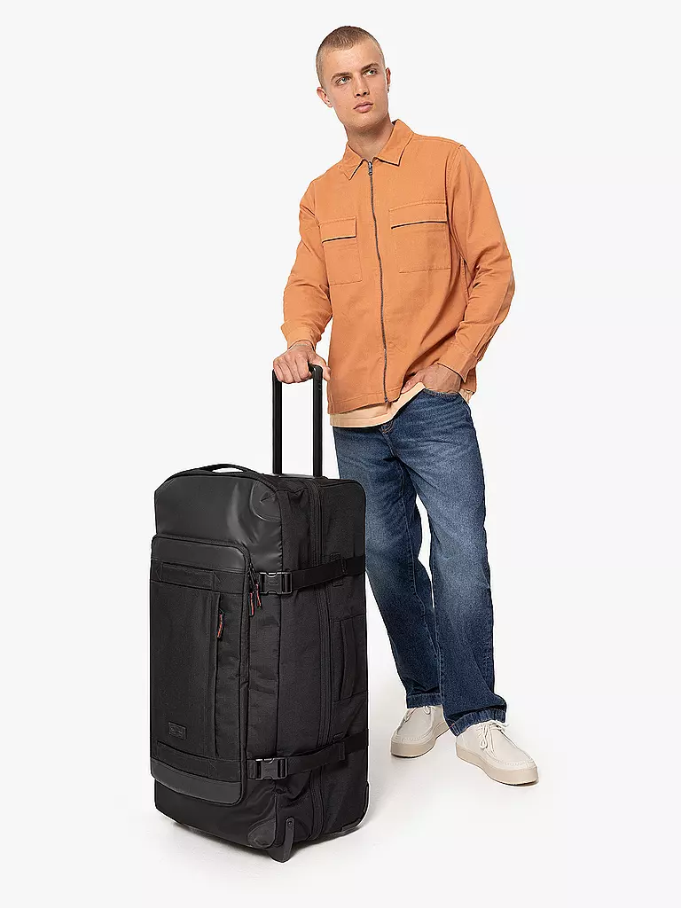 EASTPAK | Trolley de viaje Tranverz L Cnnct Accent Grey | Negro