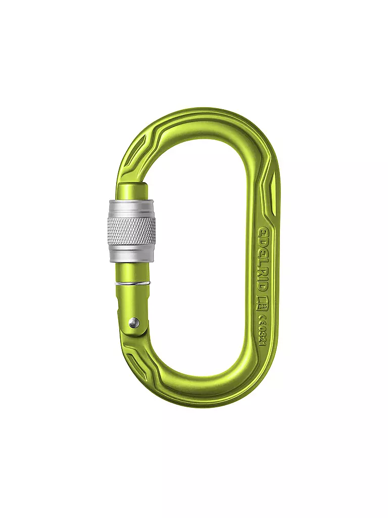 EDELRID | Mosquetón Oval Power 2500 Screw | Verde