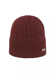 EISGLUT | Herren Mütze Tex Merino | Rojo oscuro