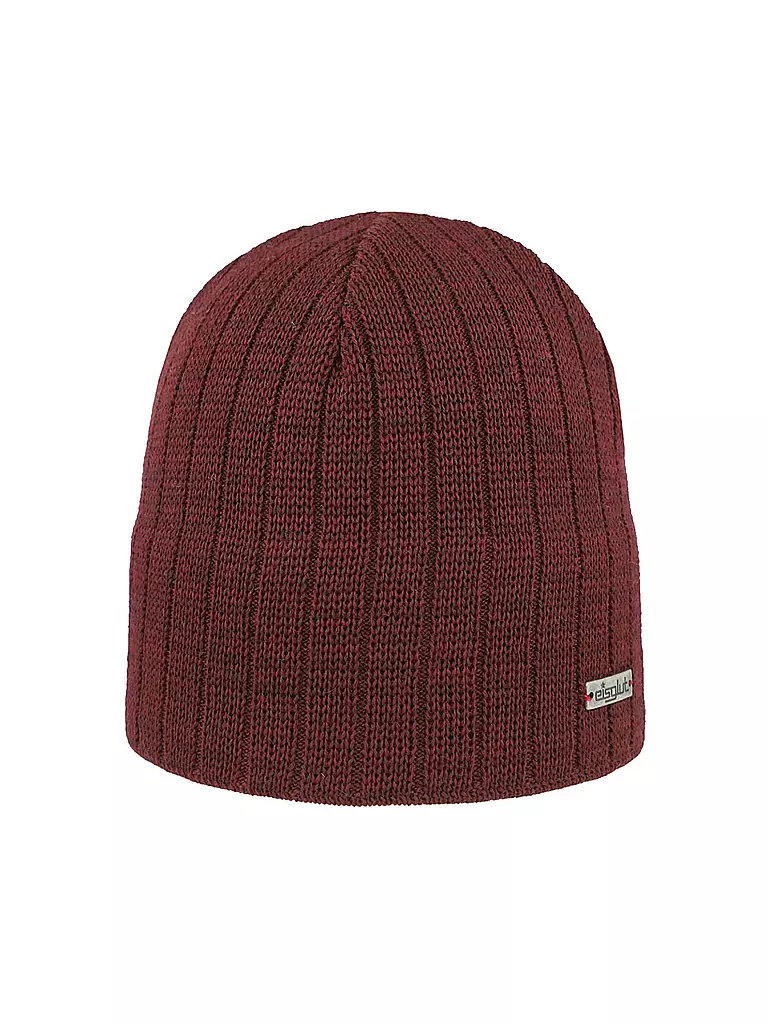 EISGLUT | Herren Mütze Tex Merino | Rojo oscuro