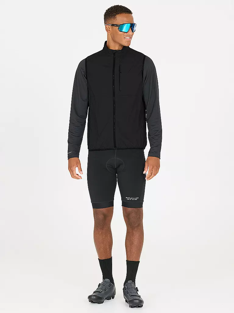 ENDURANCE | Chaleco de ciclismo para hombre Nimbos | Negro