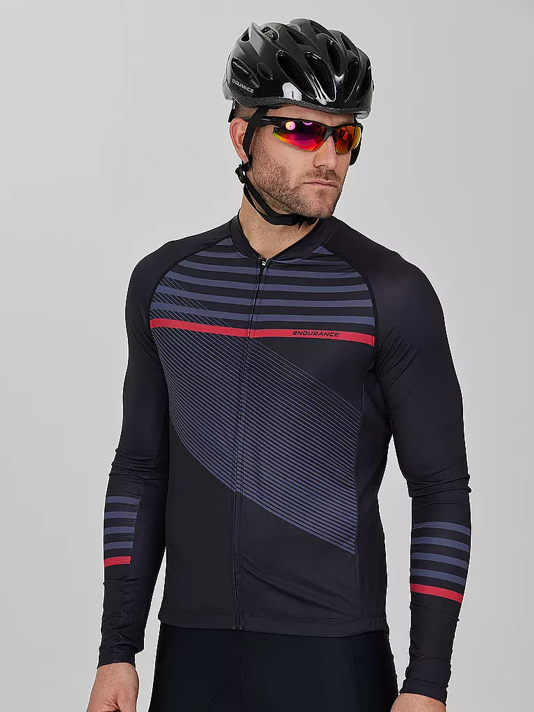 ENDURANCE | Herren Radtrikot Donald FZ | Negro