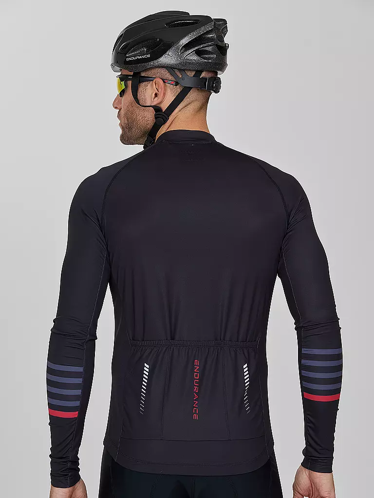 ENDURANCE | Herren Radtrikot Donald FZ | Negro