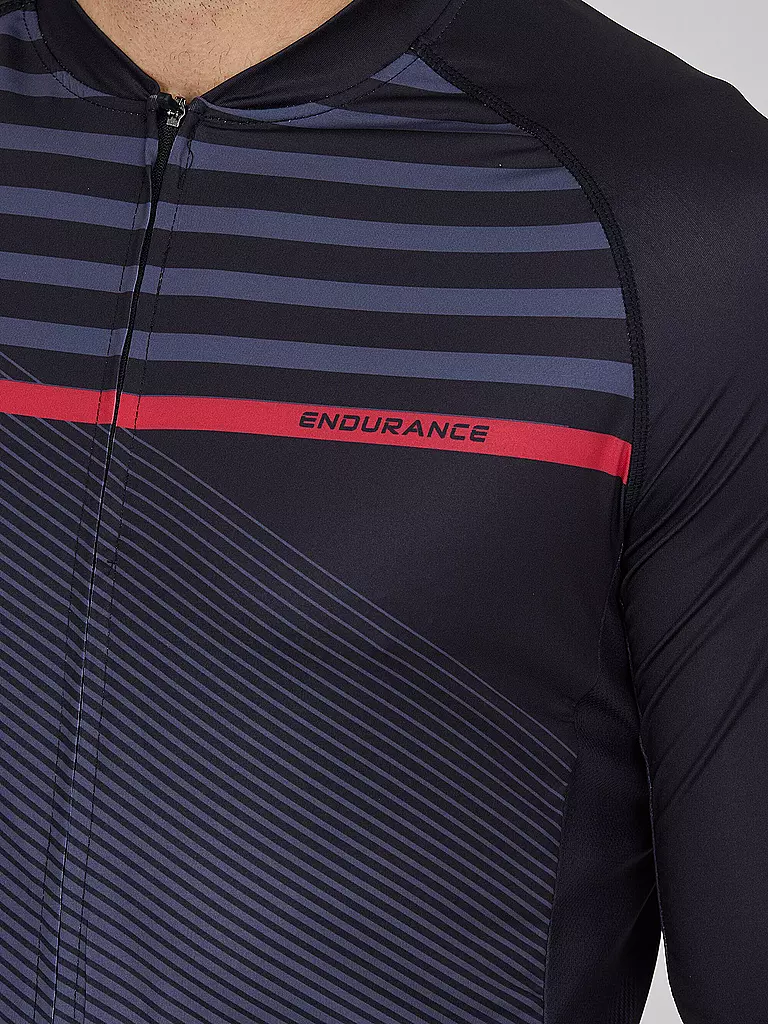 ENDURANCE | Herren Radtrikot Donald FZ | Negro
