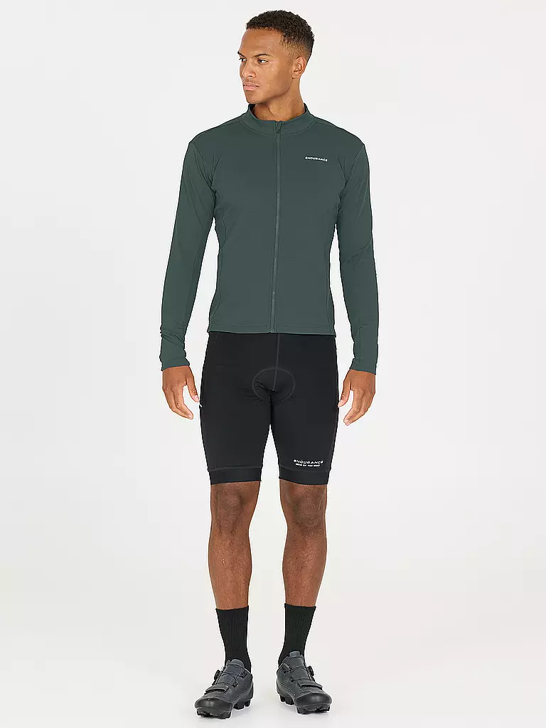 ENDURANCE | Maillot de ciclismo de invierno para hombre Megah | Verde oscuro