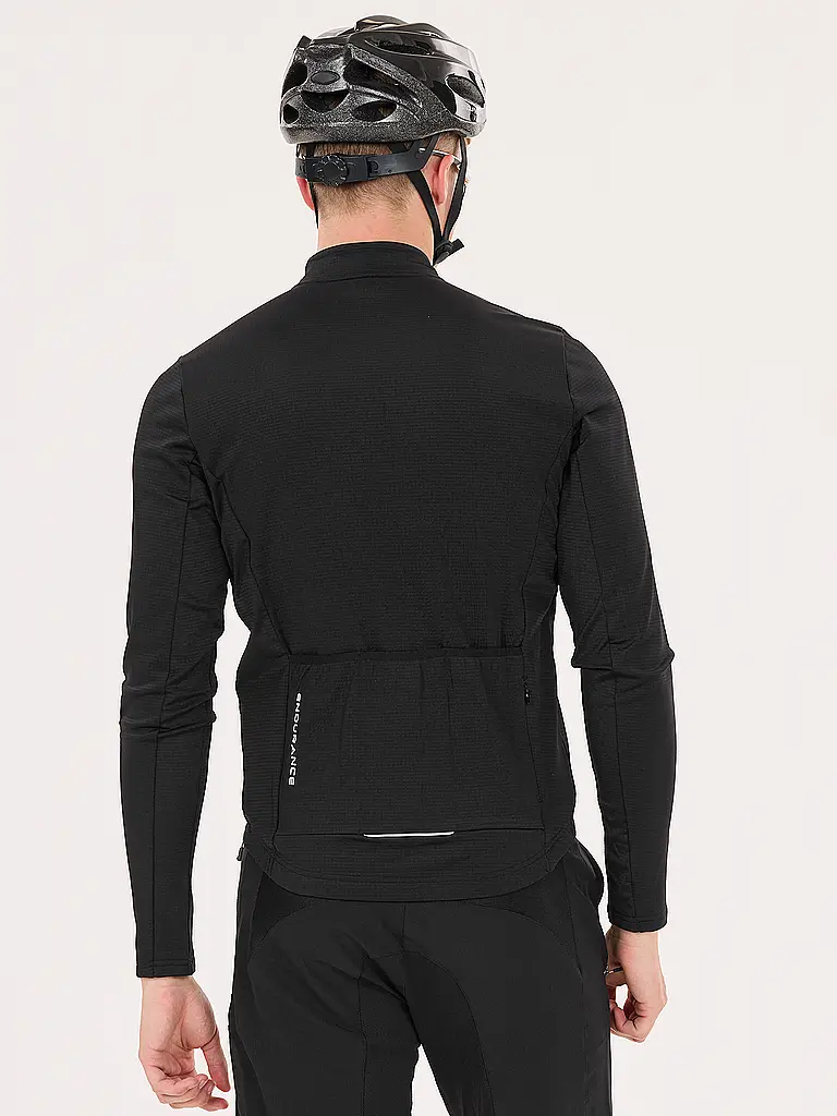 ENDURANCE | Maillot de ciclismo de invierno para hombre Megah | Negro