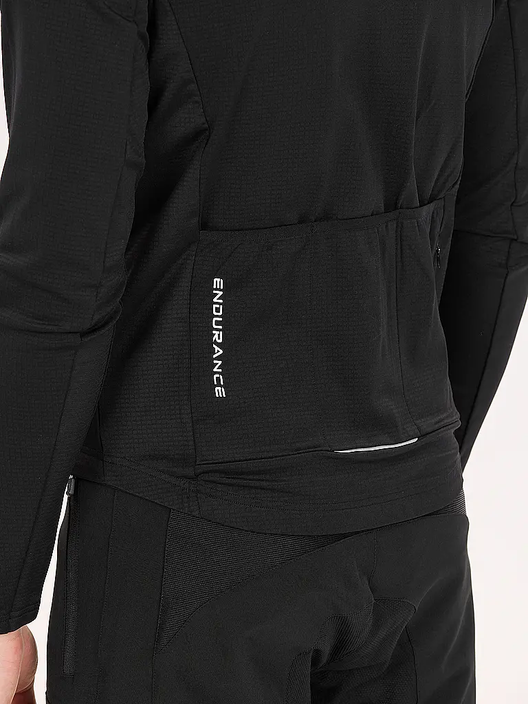ENDURANCE | Maillot de ciclismo de invierno para hombre Megah | Negro