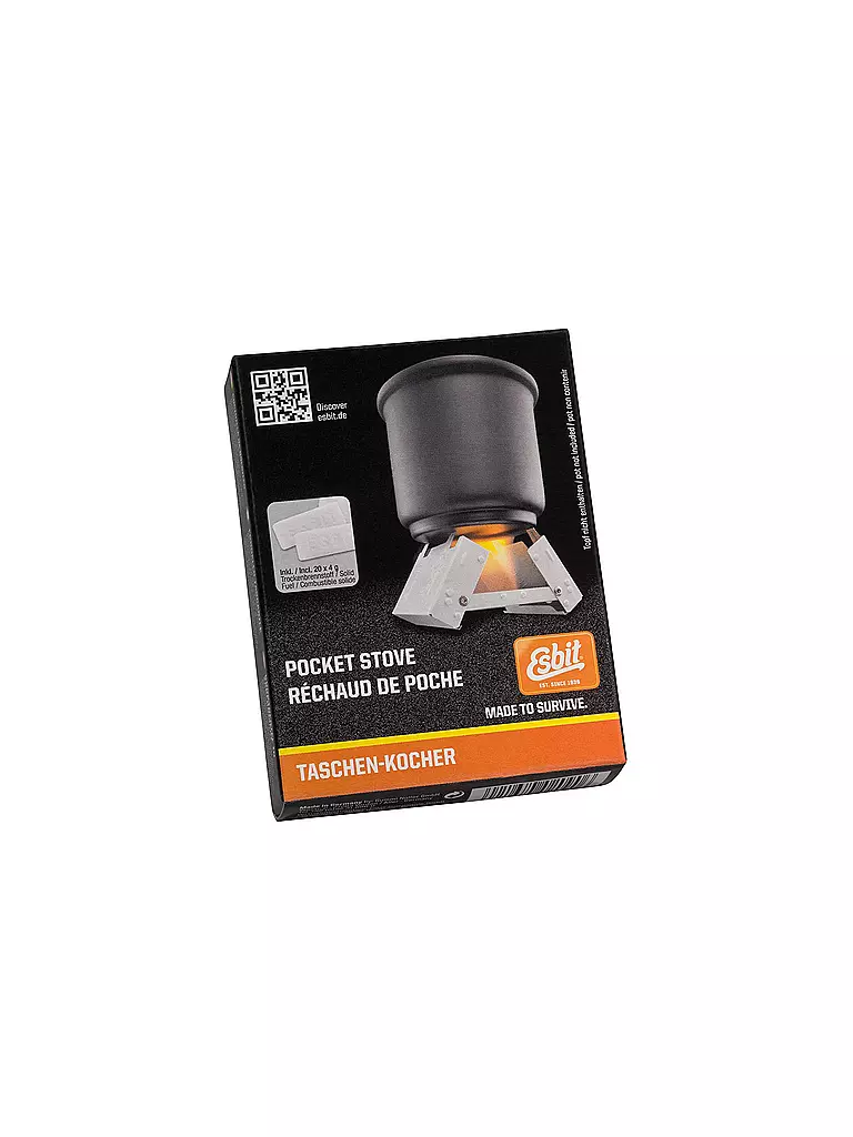 ESBIT | Hornillo de bolsillo pequeño | Sin color