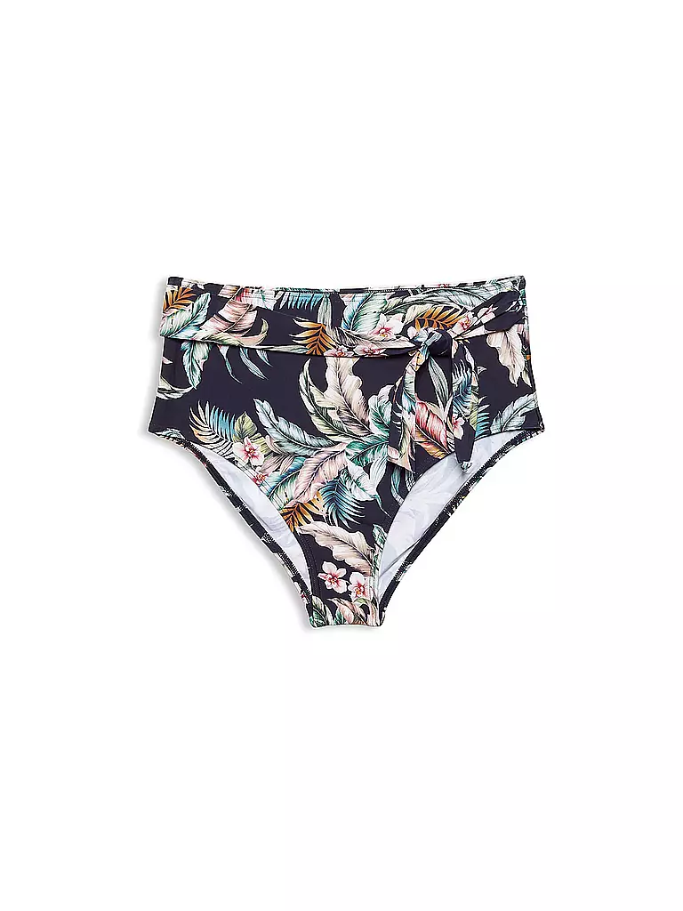 ESPRIT | Damen Bikinihose mit Tropical Print High Waist | Azul