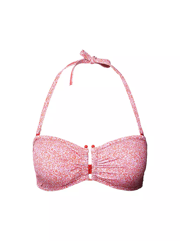 ESPRIT | Damen Bikinioberteil Bügel-BH aus glänzender Mikrofaser wattiert | Fucsia