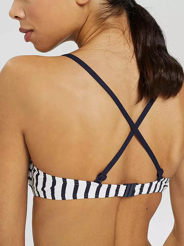 ESPRIT | Damen Bikinioberteil Bügel-Top mit Streifen | Azul