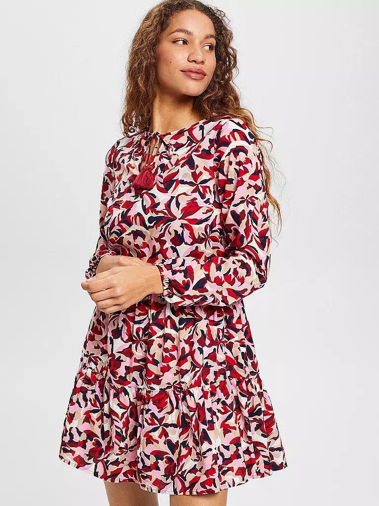 ESPRIT | Damen Strandkleid Tunika  | Rojo oscuro