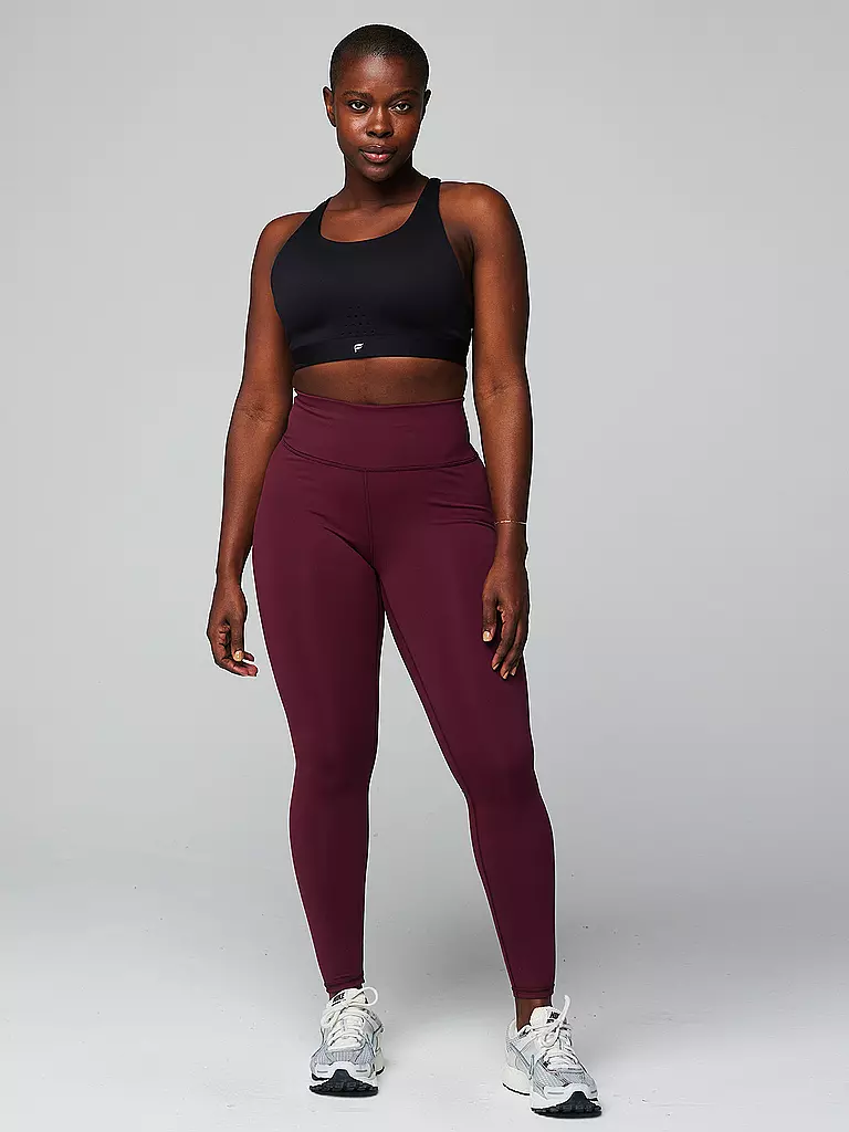 FABLETICS | Damen Fitnesstight Define PowerHold® High-Waist | Rojo oscuro