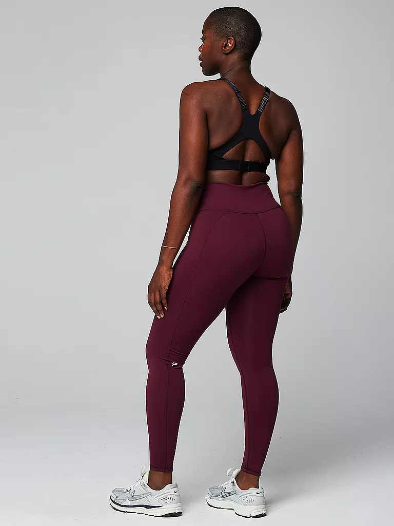 FABLETICS | Damen Fitnesstight Define PowerHold® High-Waist | Rojo oscuro