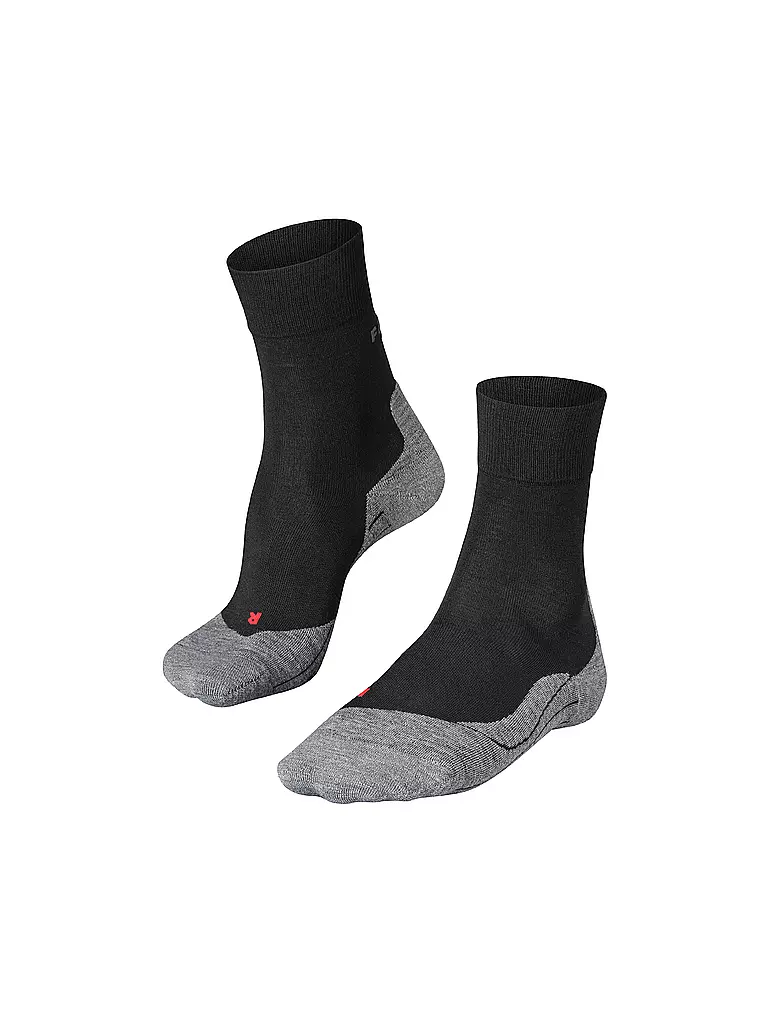 FALKE | Calcetines de running para hombre RU 4 Wool | Negro