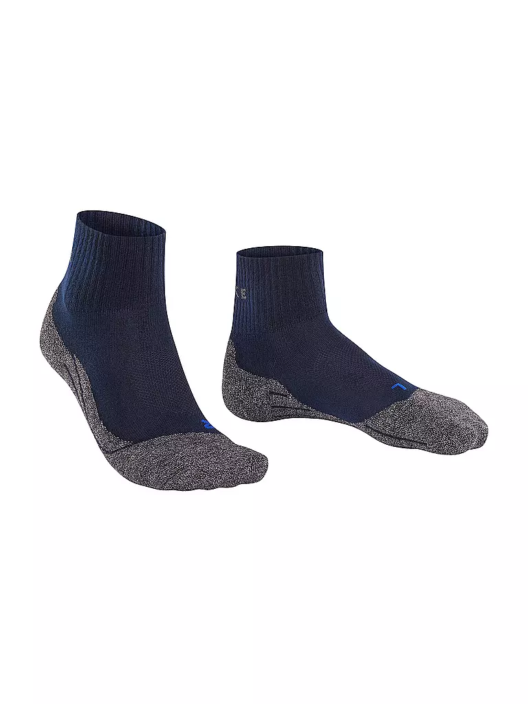 FALKE | Calcetines de senderismo para hombre TK2 Short Cool | Azul oscuro