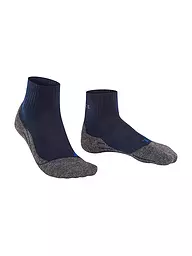 FALKE | Calcetines de senderismo para mujer TK 2 Short Cool | Azul oscuro