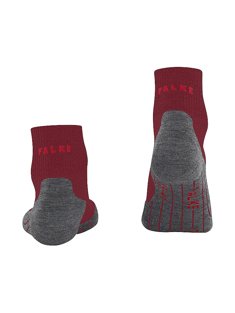 FALKE | Calcetines de senderismo para mujer TK 5 Short | Rojo oscuro