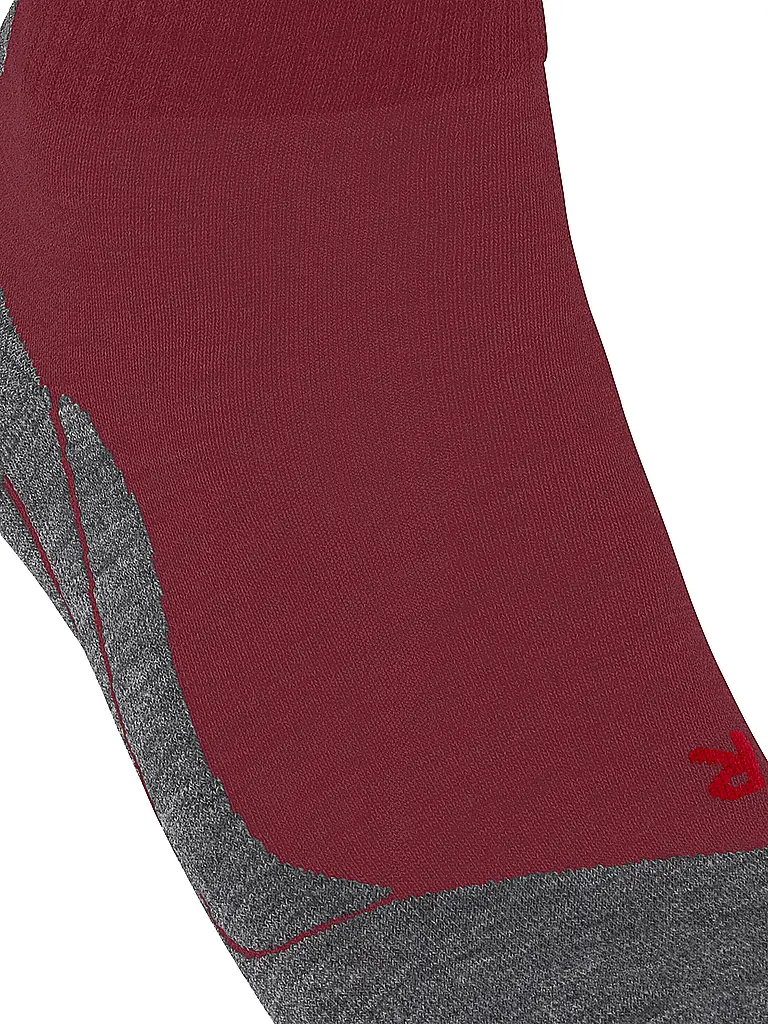 FALKE | Calcetines de senderismo para mujer TK 5 Short | Rojo oscuro