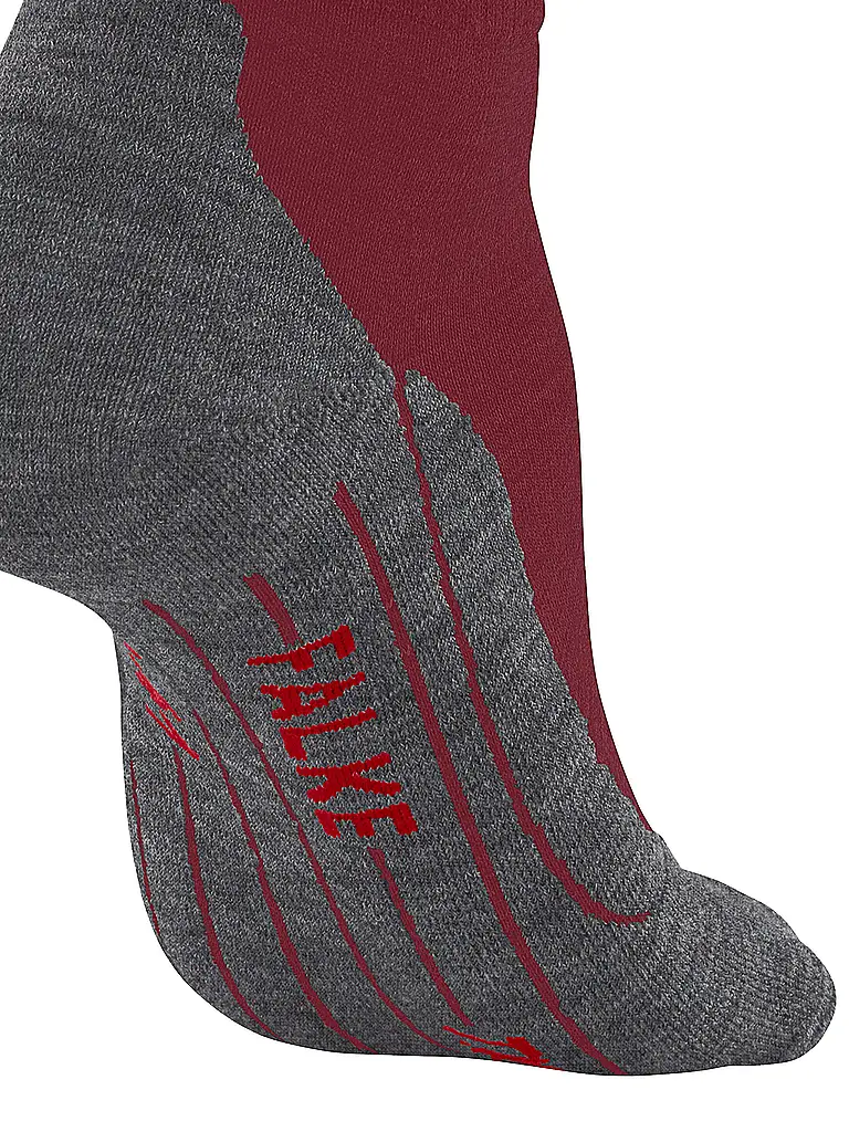 FALKE | Calcetines de senderismo para mujer TK 5 Short | Rojo oscuro