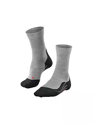 FALKE | Calcetines de trekking para hombre TK5 Light Grey | Gris