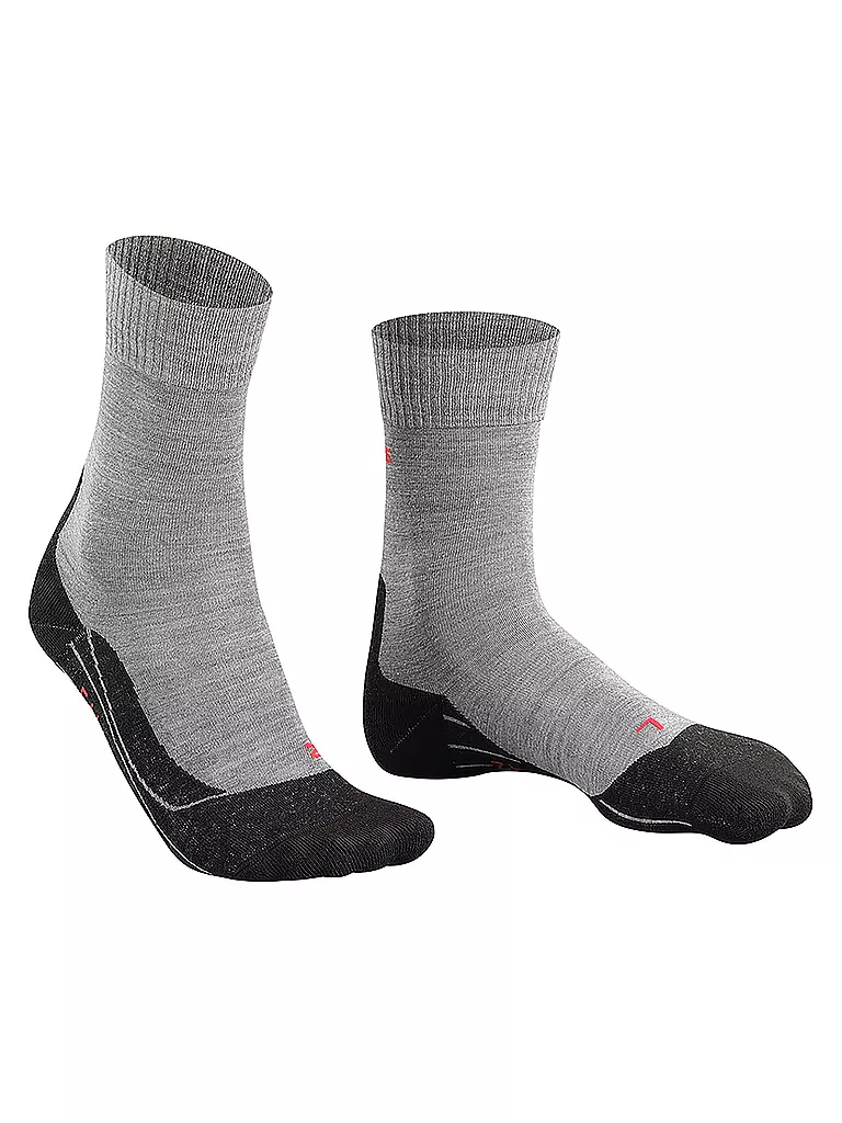FALKE | Calcetines de trekking para mujer TK5 Light Grey | Gris