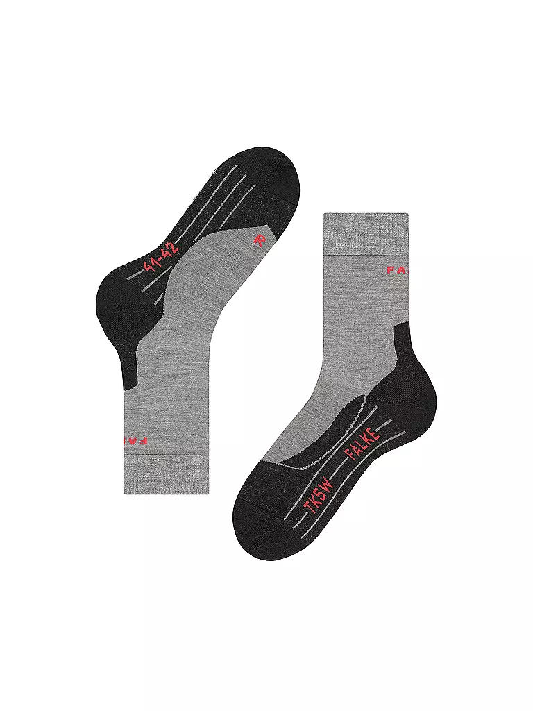 FALKE | Calcetines de trekking para mujer TK5 Light Grey | 