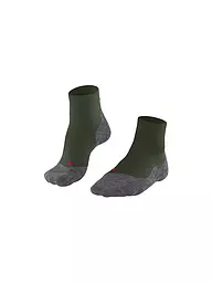 FALKE | Calcetines de senderismo cortos TK 5 para hombre | Verde oscuro