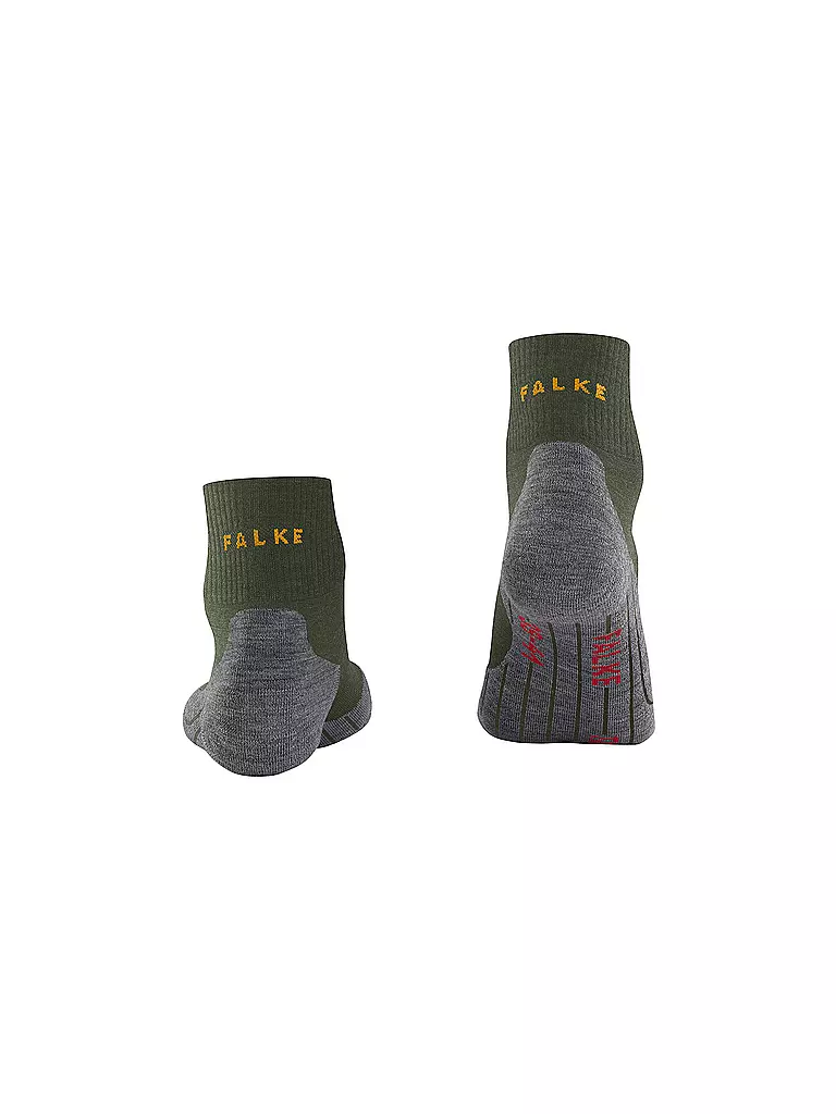 FALKE | Herren Outdoorsocken TK 5 Short | Verde oscuro