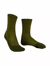 FALKE | Calcetines de senderismo para hombre TK2 Wool | Oliva