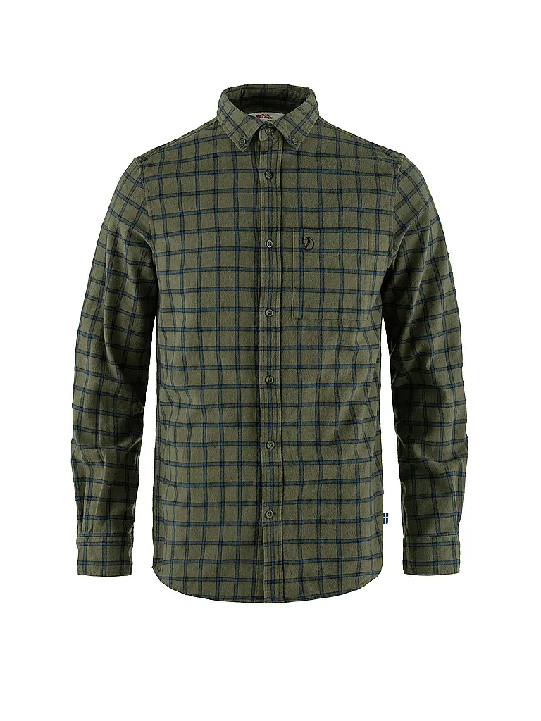 FJÄLLRÄVEN | Camisa de franela Oevik para hombre | Azul oscuro