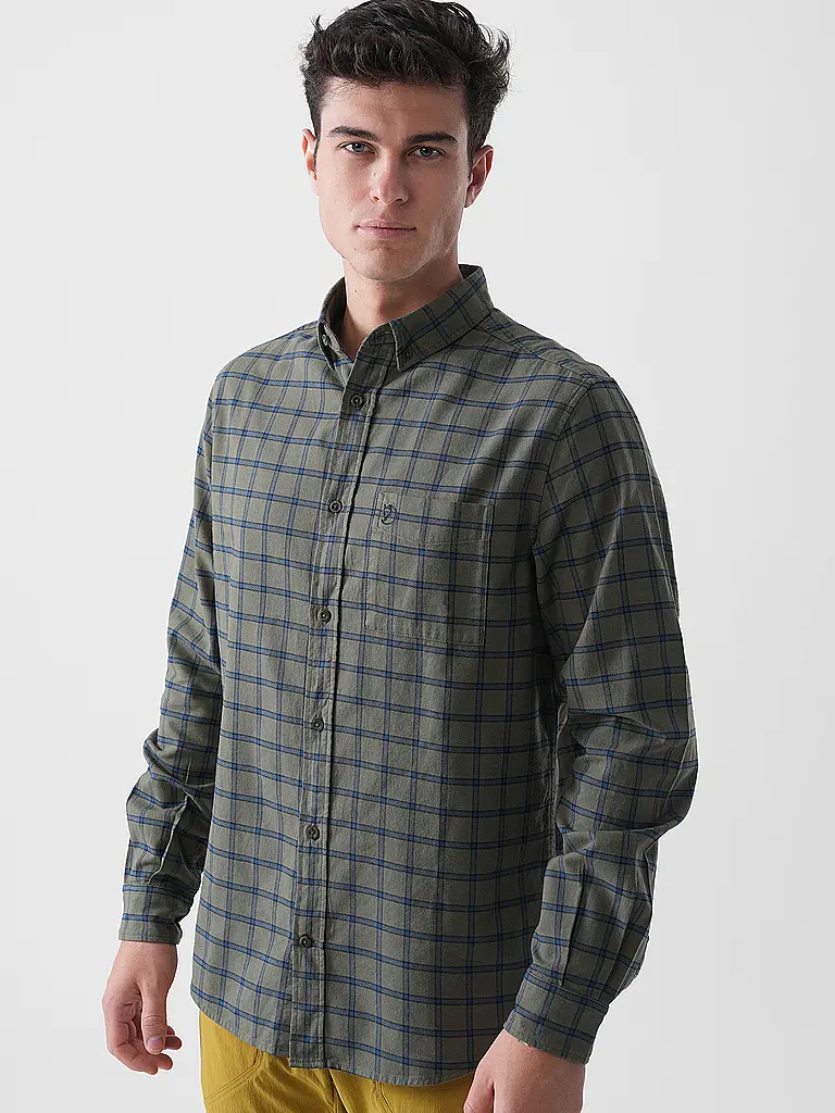 FJÄLLRÄVEN | Camisa de franela Oevik para hombre | Azul oscuro