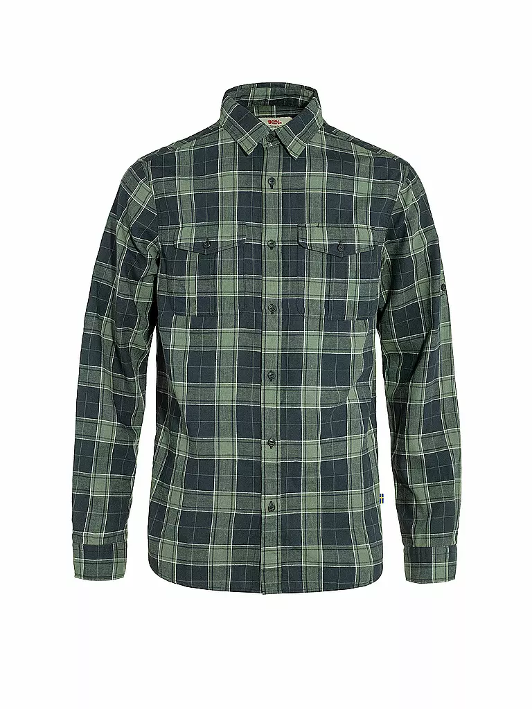 FJÄLLRÄVEN | Camisa de hombre Övik Travel | Azul oscuro