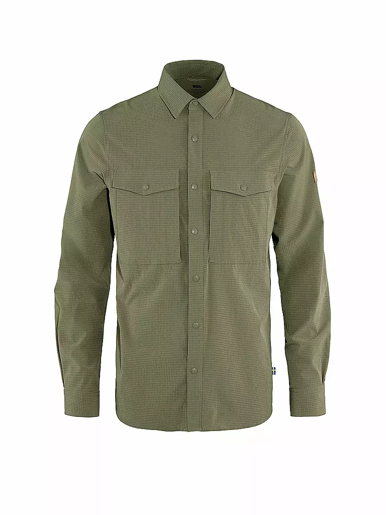 FJÄLLRÄVEN | Camisa de senderismo Abisko para hombre | Oliva