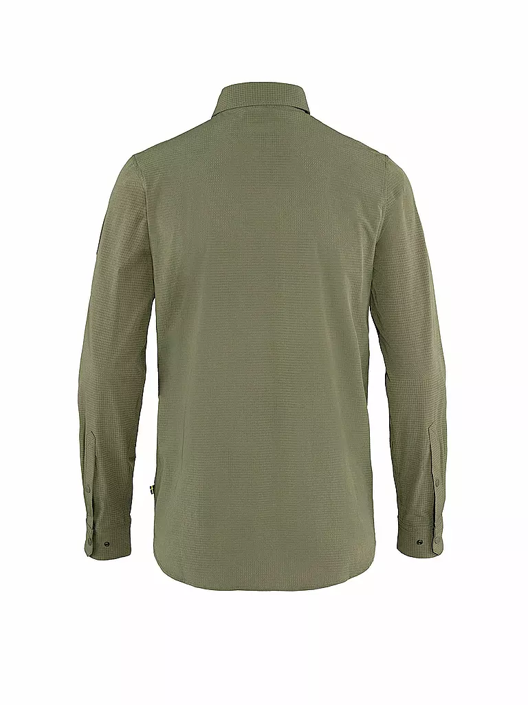 FJÄLLRÄVEN | Camisa de senderismo Abisko para hombre | Oliva